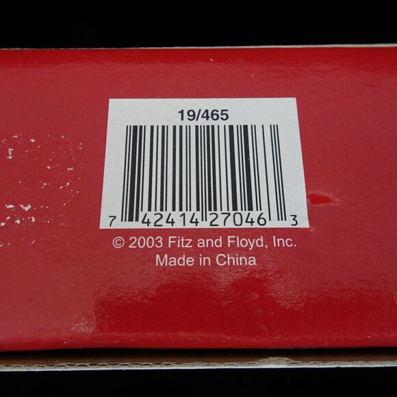 New 2003 Fitz & Floyd Frosty Folks Serving Plate Christmas Tray Snowman Party - Picture 8 of 8